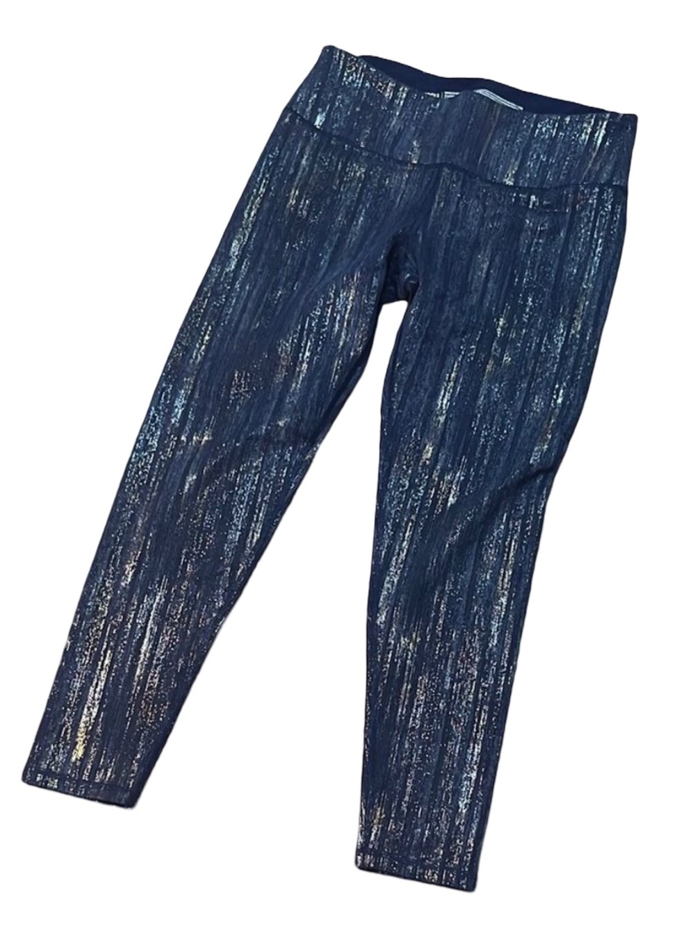 NWOT Victoria's Secret Sparkly Navy Leggings